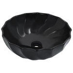 VIDAXL Lavabo 46x17 cm Ceramique Noir