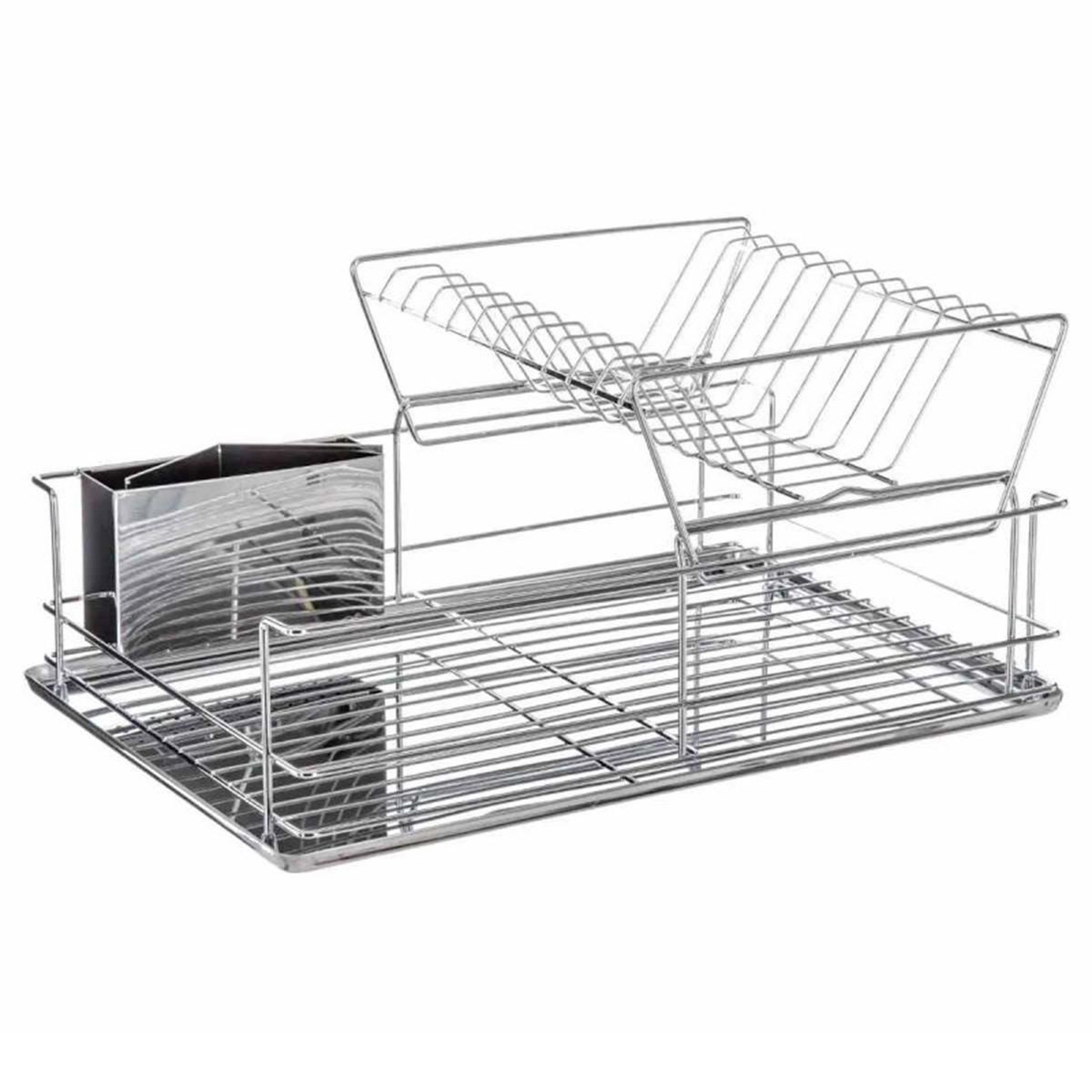 FIVE Égouttoir 2 niveaux  inox  47cm argent