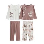 Petit Béguin Lot de 2 pyjamas enfant 2 pièces Sora. Coloris disponibles : Beige