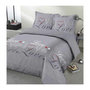 Voir la diapositive 1 : VISION VISION Parure de couette Love - 100% coton - 1 housse de couette 240 x 220 cm + 2 taies d'oreiller 65 x 65 cm - Gris