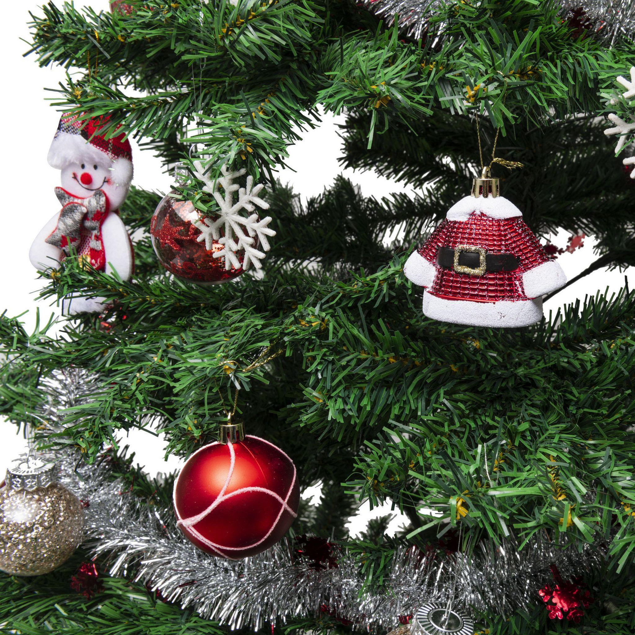 Voir la diapositive 2 : WERKAPRO Décoration de sapin rouge  70 pcs