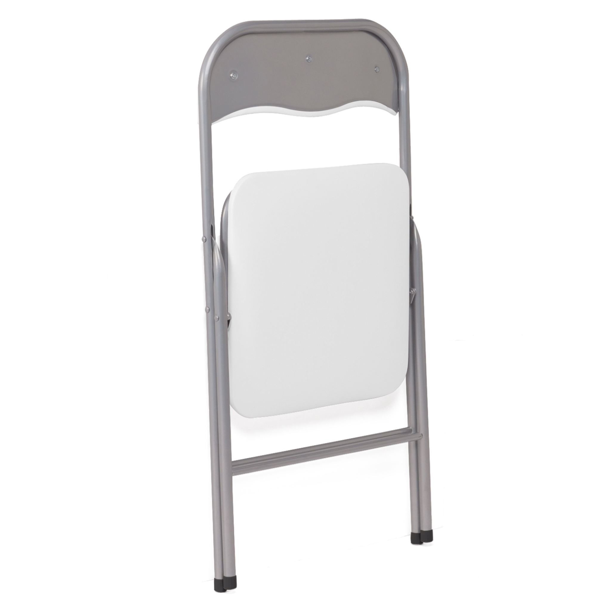 Voir la diapositive 5 : ID MARKET Lot de 6 chaises pliantes kity blanches en pu