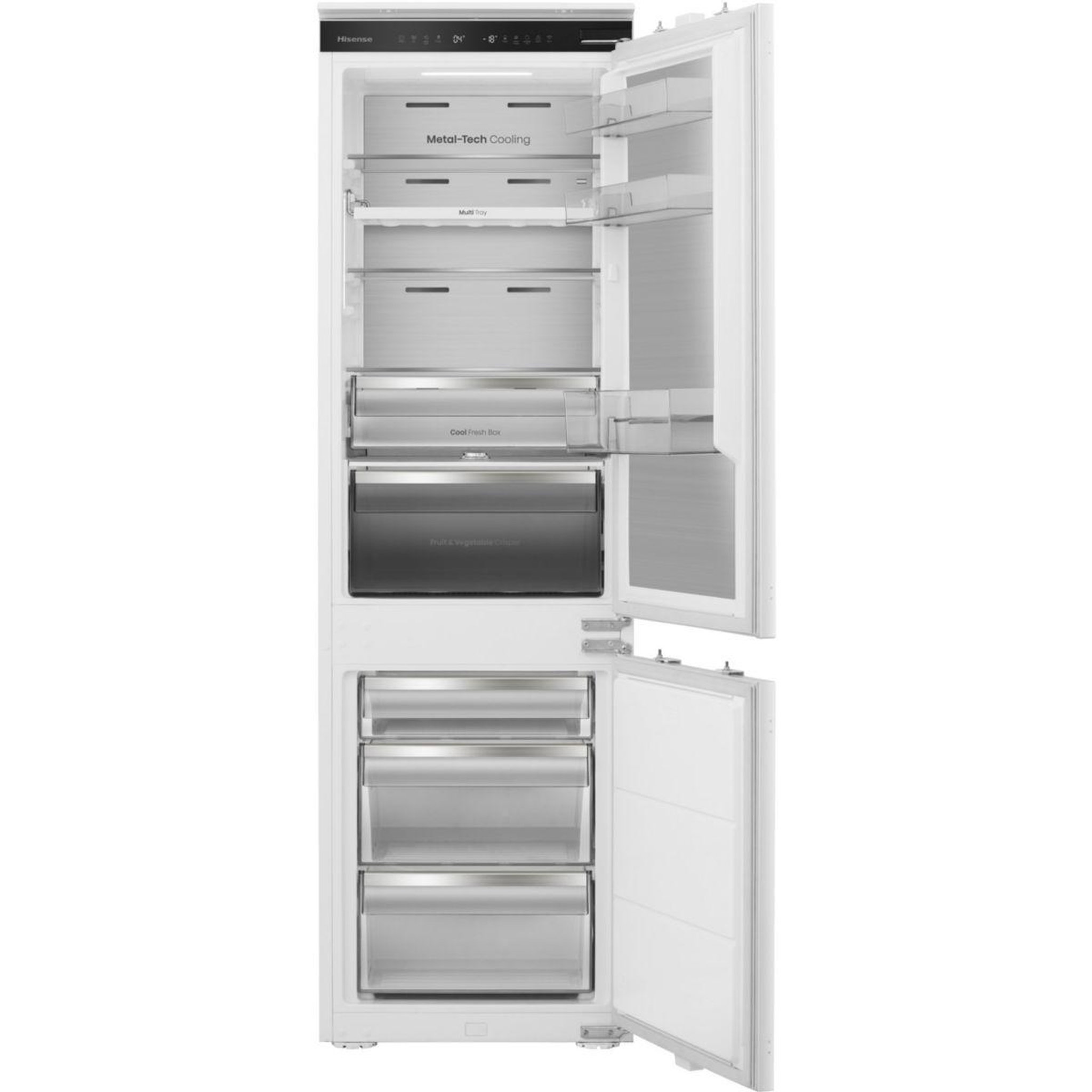 Voir la diapositive 3 : Hisense Réfrigérateur combiné encastrable rb5b250sswd1