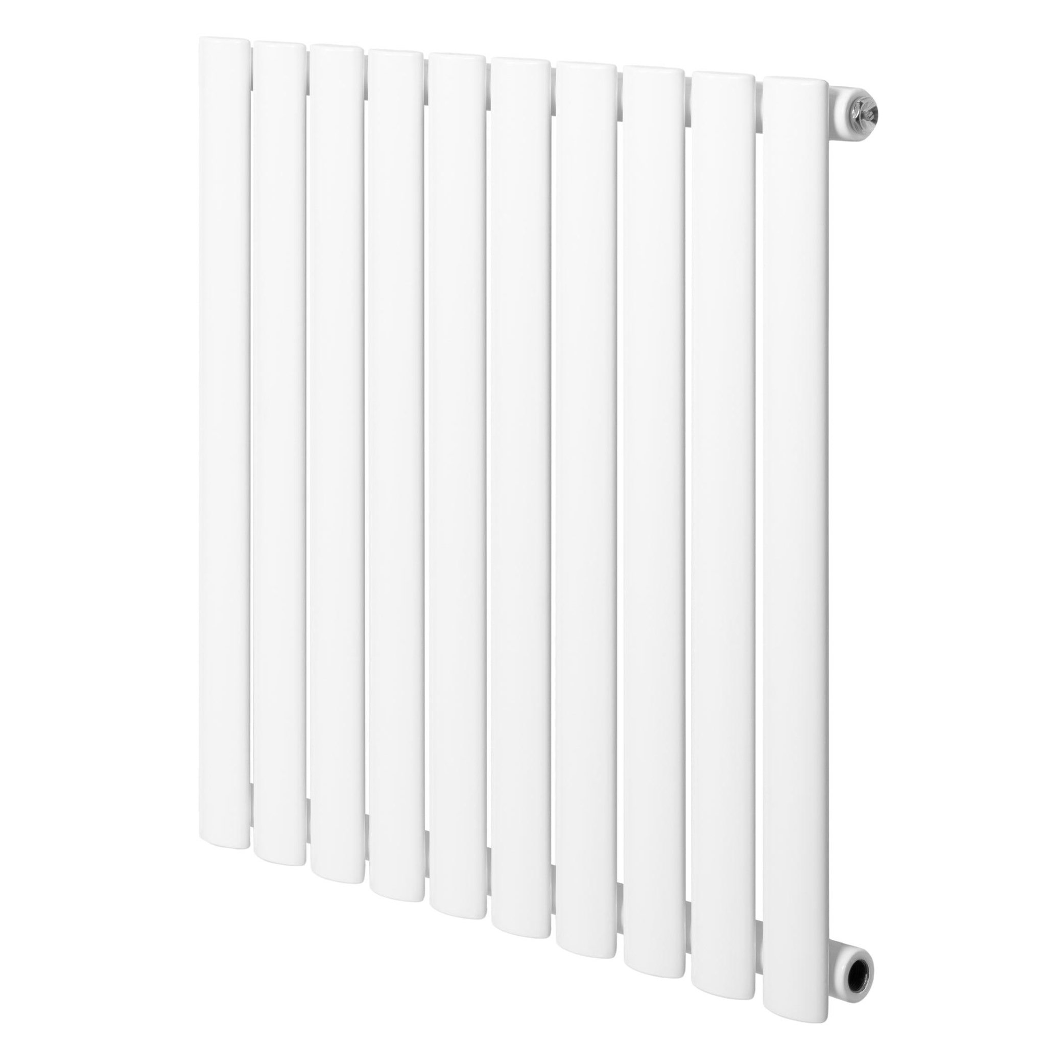 MONSTERSHOP Radiateur à colonnes ovales, 1 panneau - 600 x 600 mm. Coloris disponibles : Noir, Gris