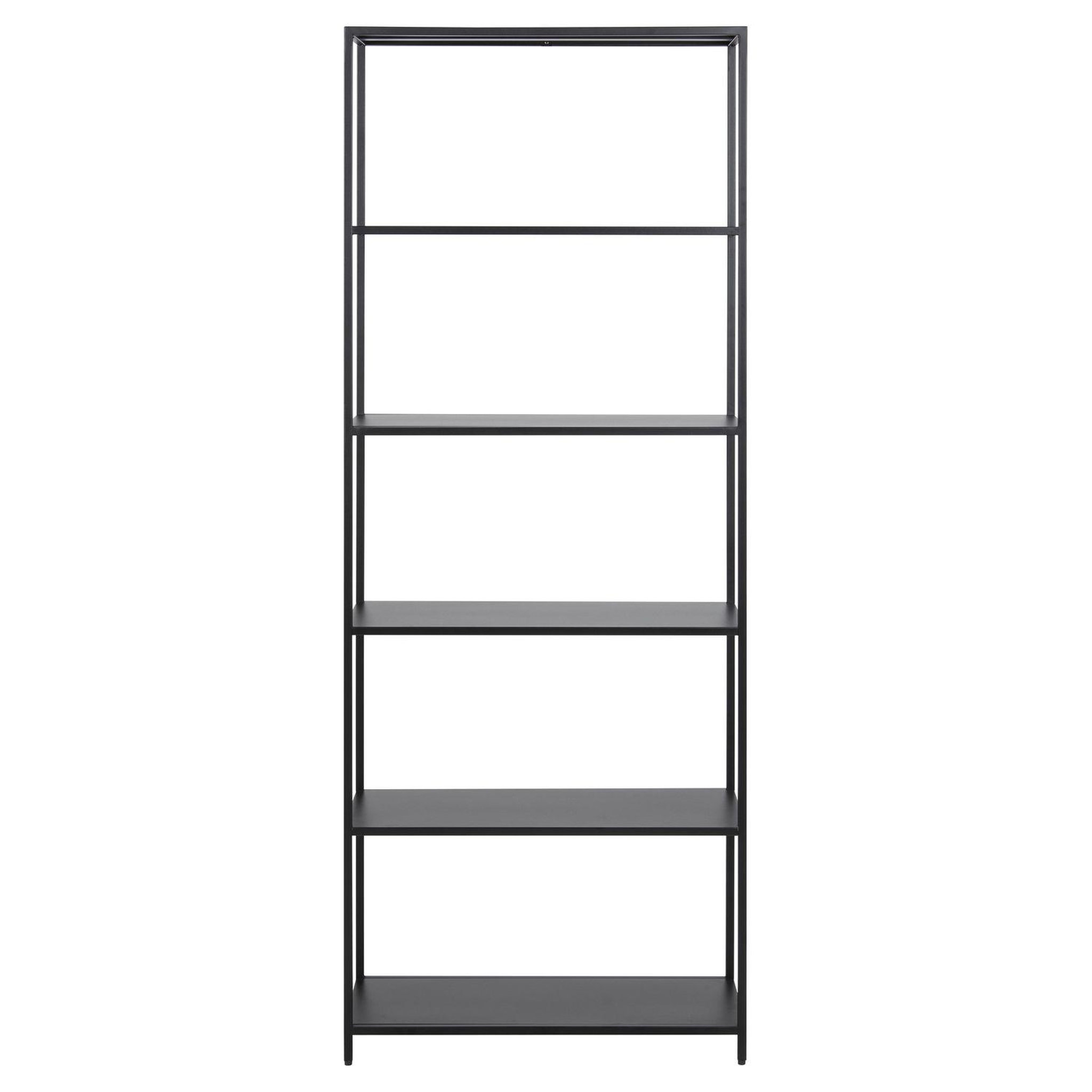 Voir la diapositive 3 : TOILINUX Bibliothèque 5 niveaux en Métal - H.185 cm - Noir