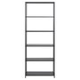 Voir la diapositive 3 : TOILINUX Bibliothèque 5 niveaux en Métal - H.185 cm - Noir