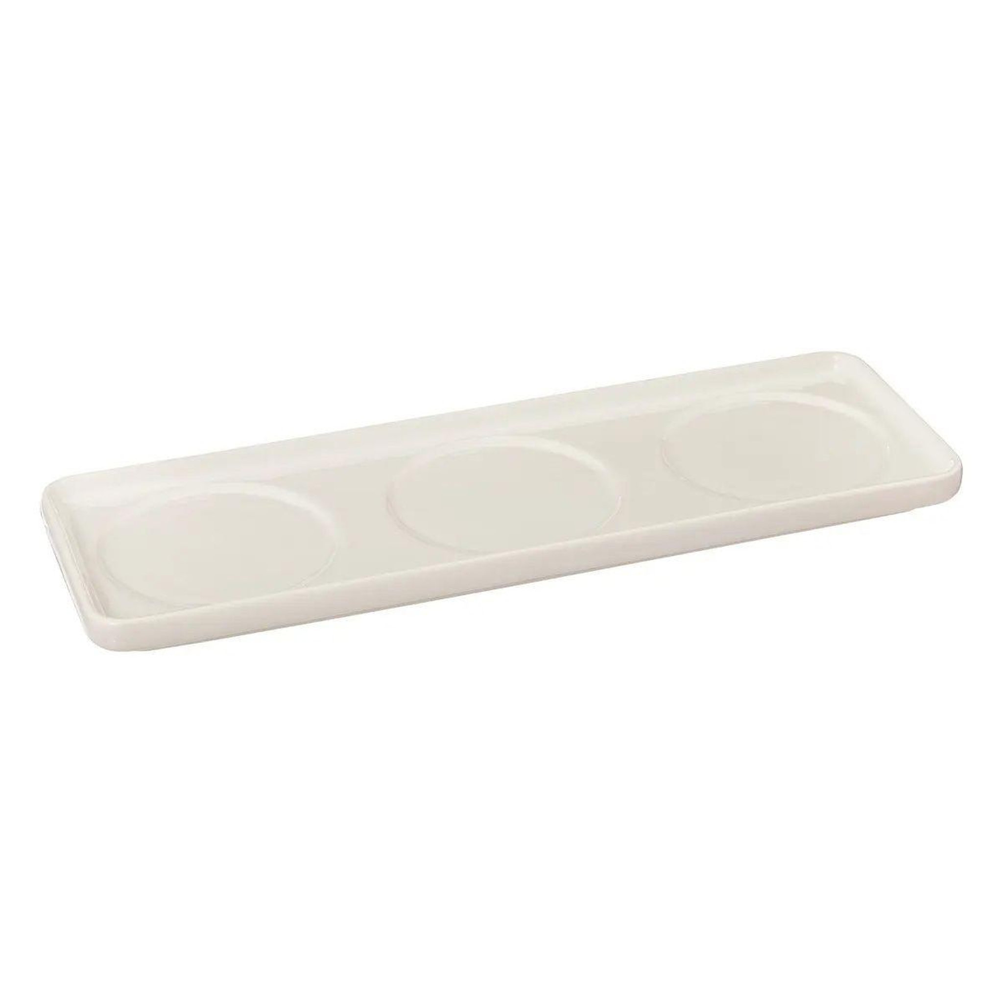 Voir la diapositive 3 : SECRET DE GOURMET Service apéritif 4 pièces  nora  9cm blanc