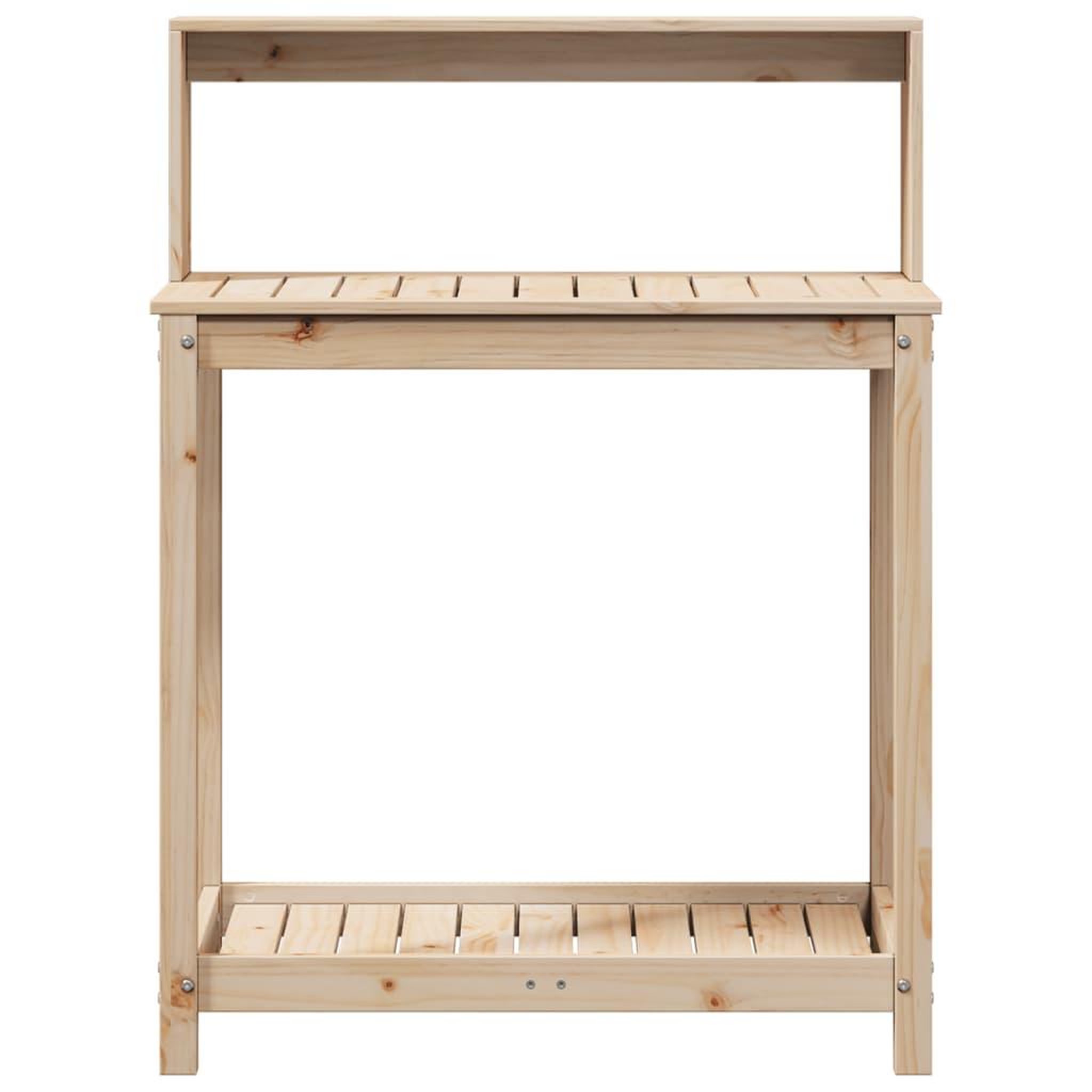 Voir la diapositive 5 : VIDAXL Table de rempotage et etageres 82,5x50x109,5 cm bois massif pin