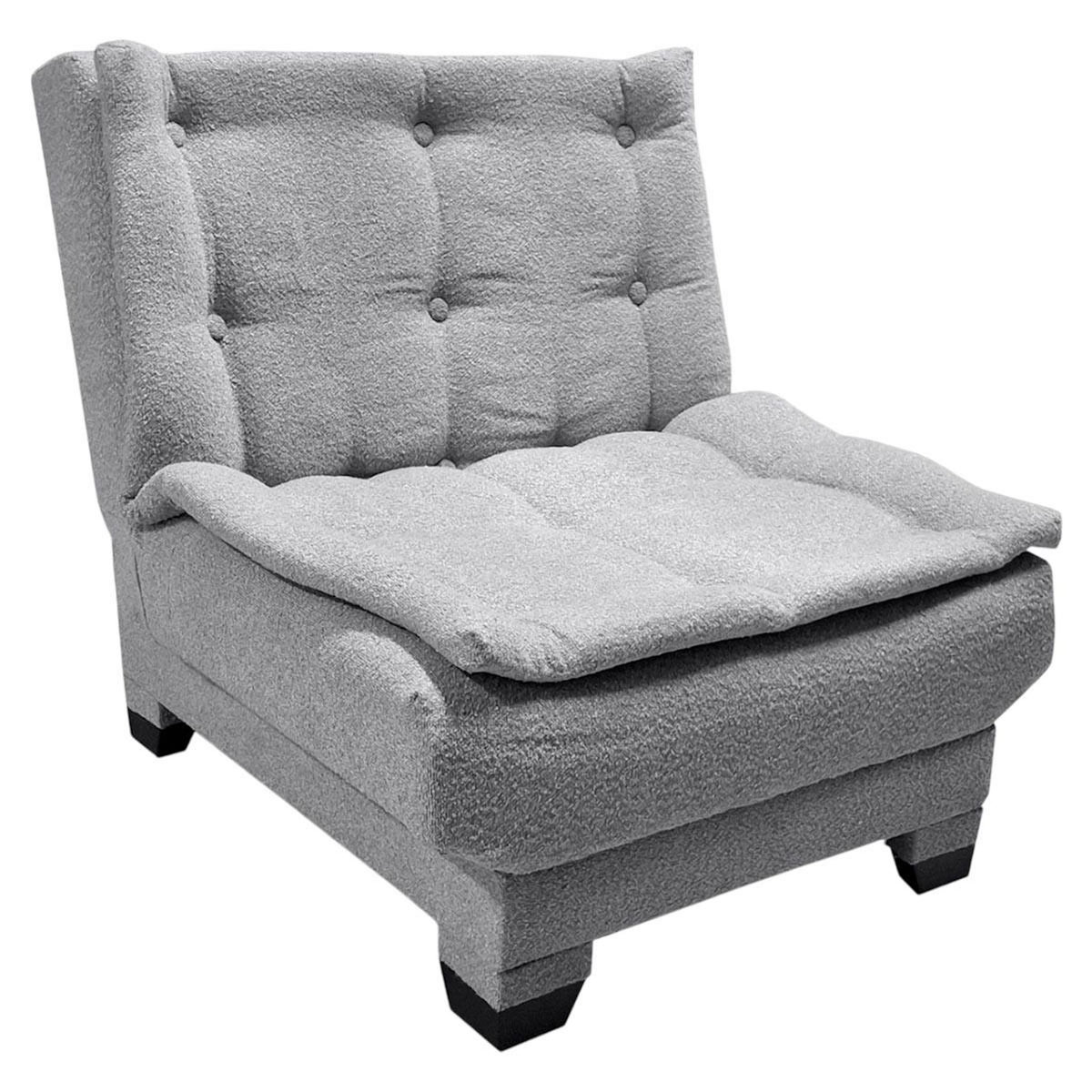 Paris Prix Fauteuil Convertible en Banquette  Raul  85cm Gris