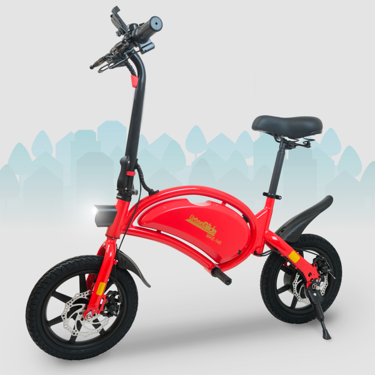 URBANGLIDE URBANGLIDE eBike 140 Rouge – Draisienne électrique 25 km/h 18 km