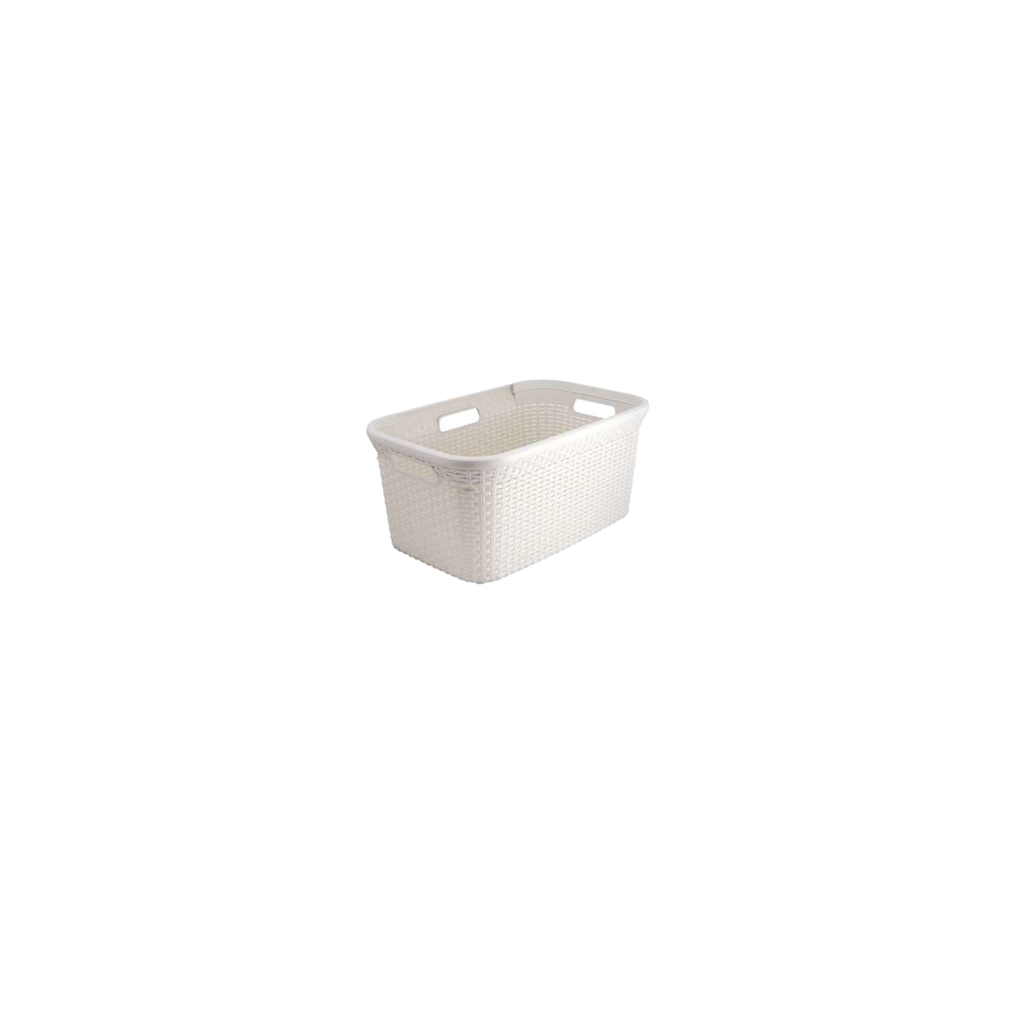 CURVER Panier à linge Curver style 45L blanc vintage