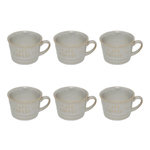SECRET DE GOURMET Lot de 6 Tasses à Café  Joel  26cl Blanc