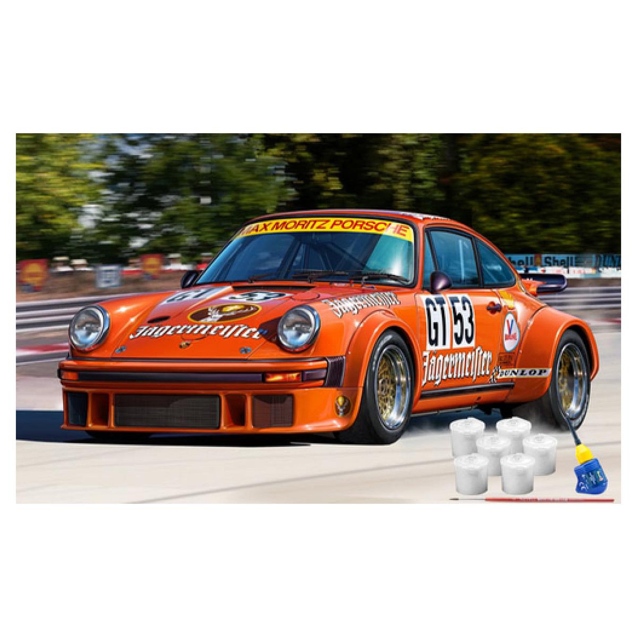 Voir la diapositive 2 : Revell Coffret cadeau 50 ans de sport auto Jägermeister