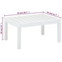 Voir la diapositive 5 : VIDAXL Table de jardin Blanc 78x55x38 cm Plastique