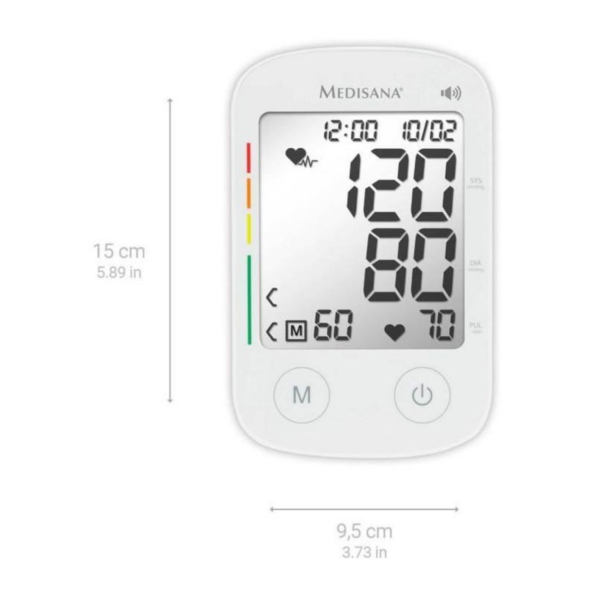 Medisana Tensiometre parlant - MEDISANA - BU 535 - 6 langues - Grand écran - Chiffre XXL - Mesure de l'arythmie - 240 Mémoires