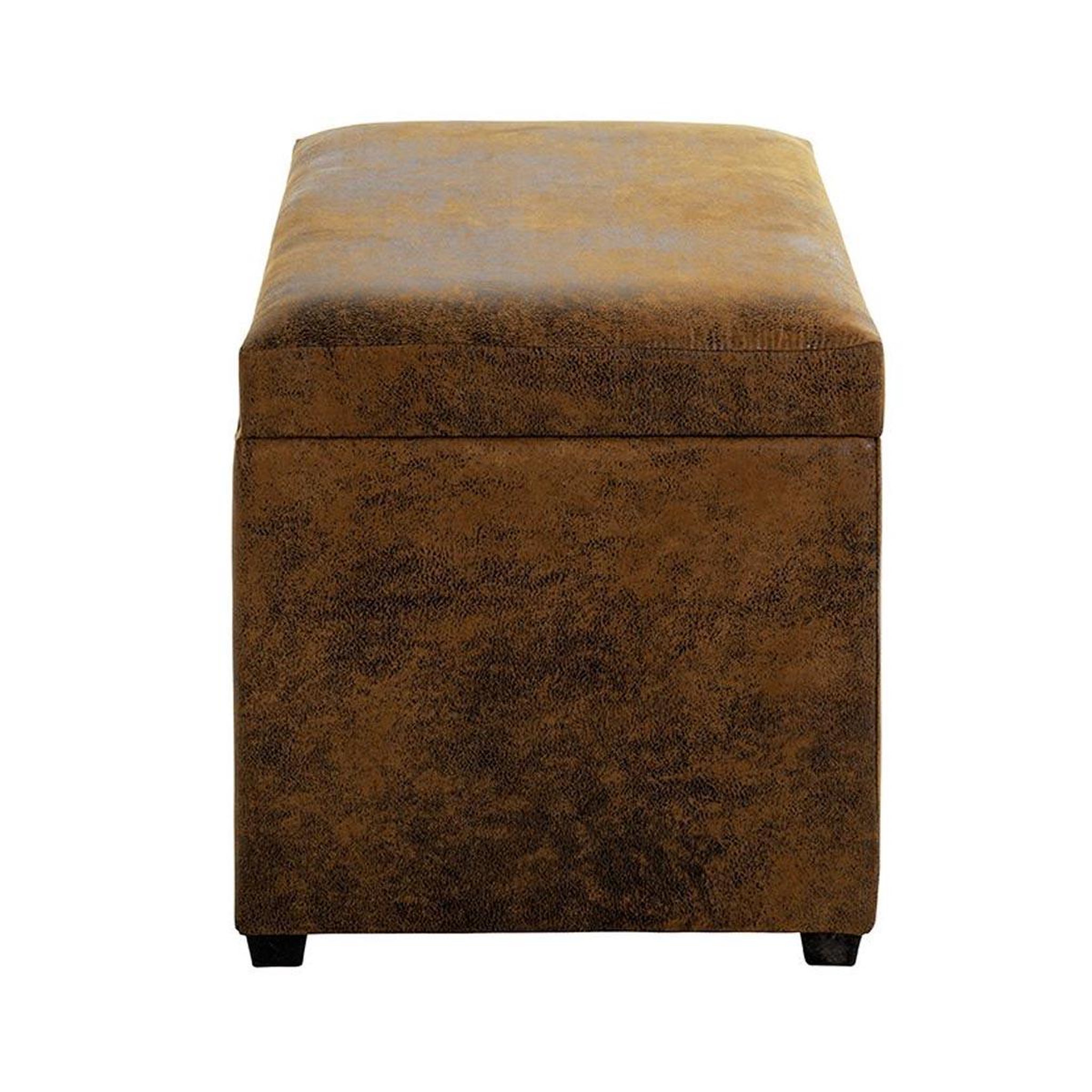 Voir la diapositive 4 : Paris Prix Banc coffre de rangement  timmy  58cm marron