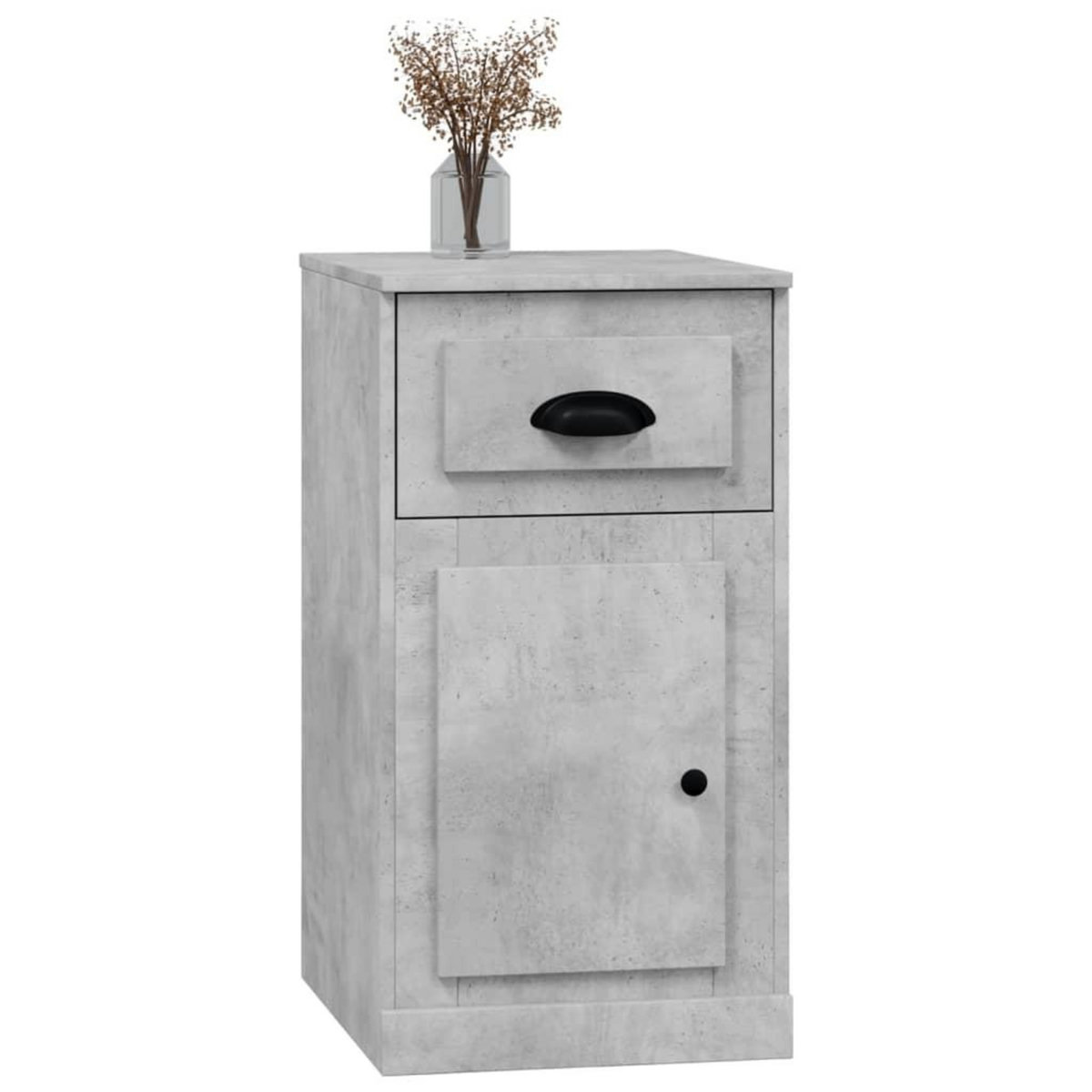 VIDAXL Armoire laterale avec tiroir gris beton 40x50x75 cm