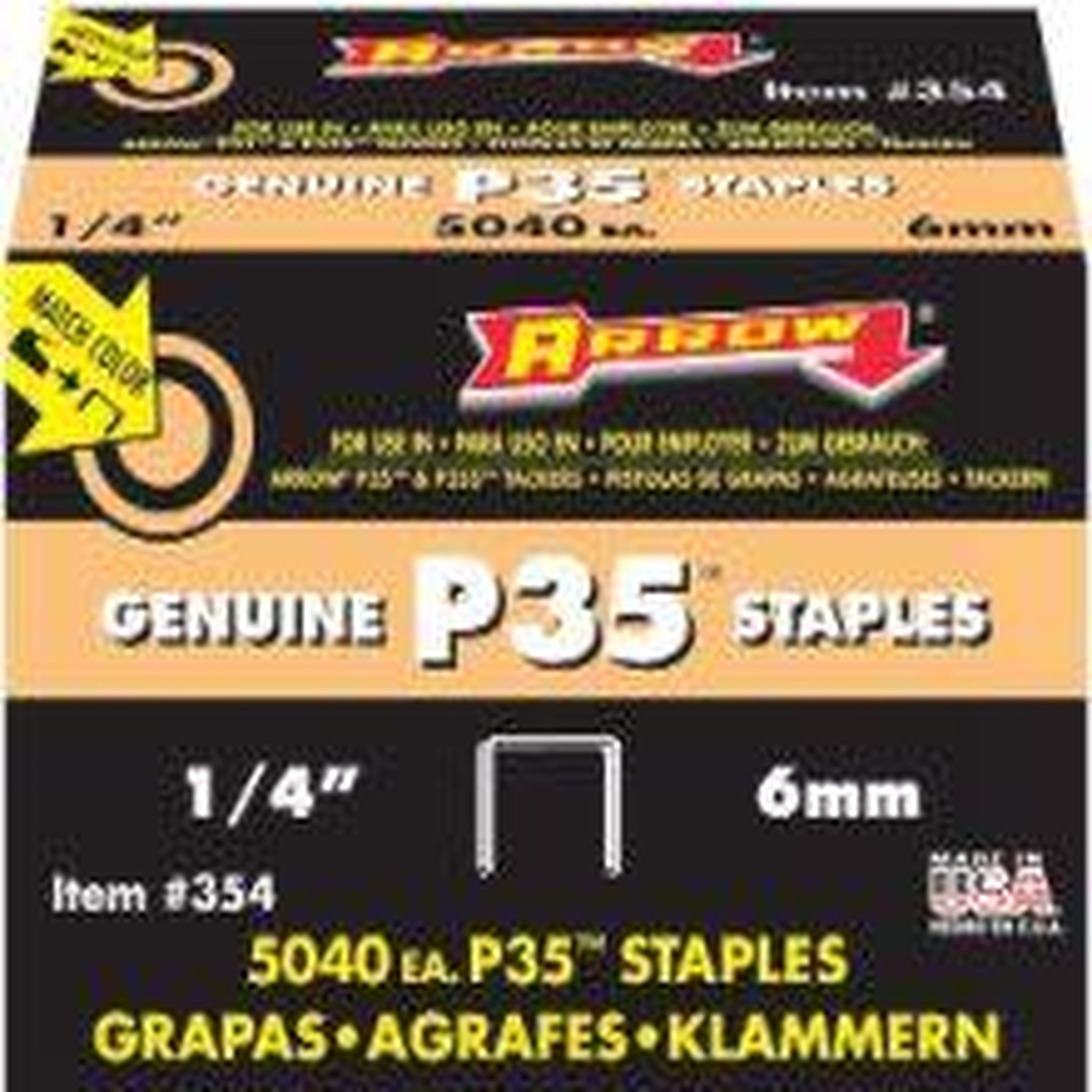Arrow Agrafes P35 - 6 mm