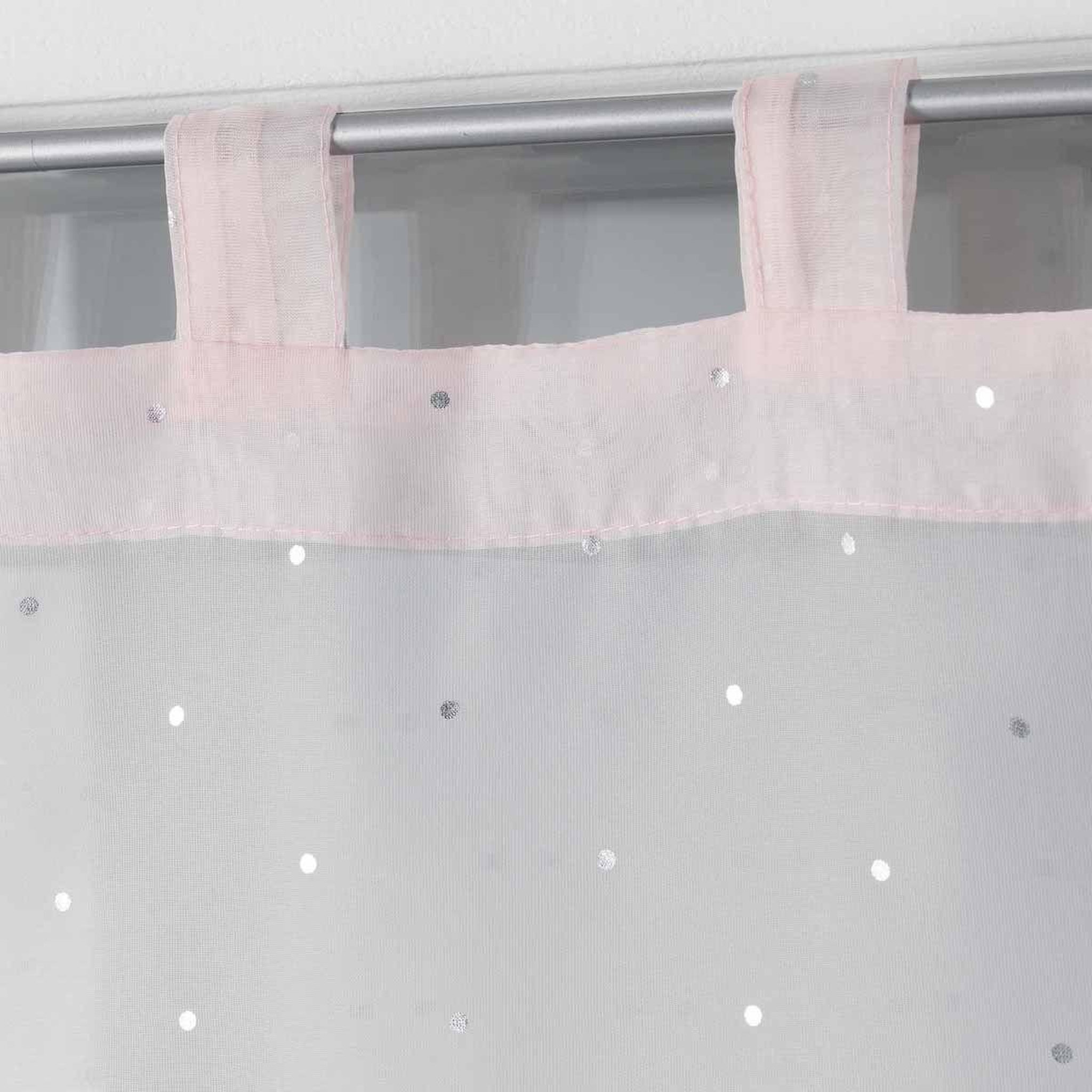 Voir la diapositive 2 : Douceur d'Intérieur Paire de voilages  orion  60x160cm rose