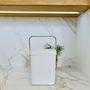 Voir la diapositive 4 : Kitchen move Poubelle de table seau à compost blanc 5l - bat-g3140w