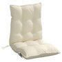 Voir la diapositive 5 : VIDAXL Coussins de chaise a dossier bas lot de 6 creme tissu oxford