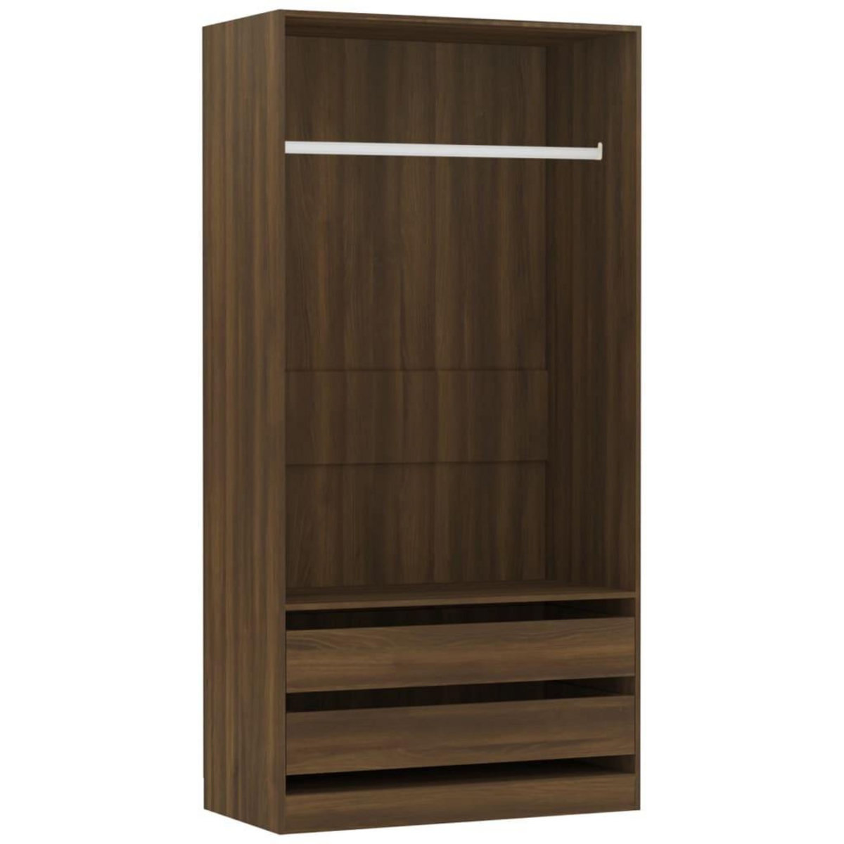 VIDAXL Garde-robe Chene marron 100x50x200 cm Bois d'ingenierie