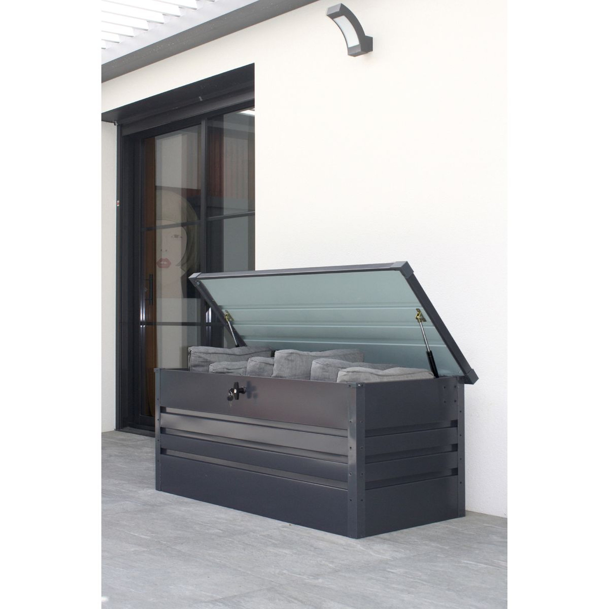 Voir la diapositive 3 : City Garden Coffre de jardin - Anthracite - 600L