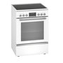 Voir la diapositive 1 : BOSCH Cuisinière vitrocéramique 63l 4 feux blanc - hks79r220