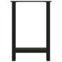 Voir la diapositive 5 : VIDAXL Pieds de table basse noir 2 pcs 60x(72-73) cm acier