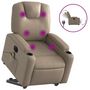 Voir la diapositive 2 : VIDAXL Fauteuil inclinable de massage electrique cappuccino similicuir