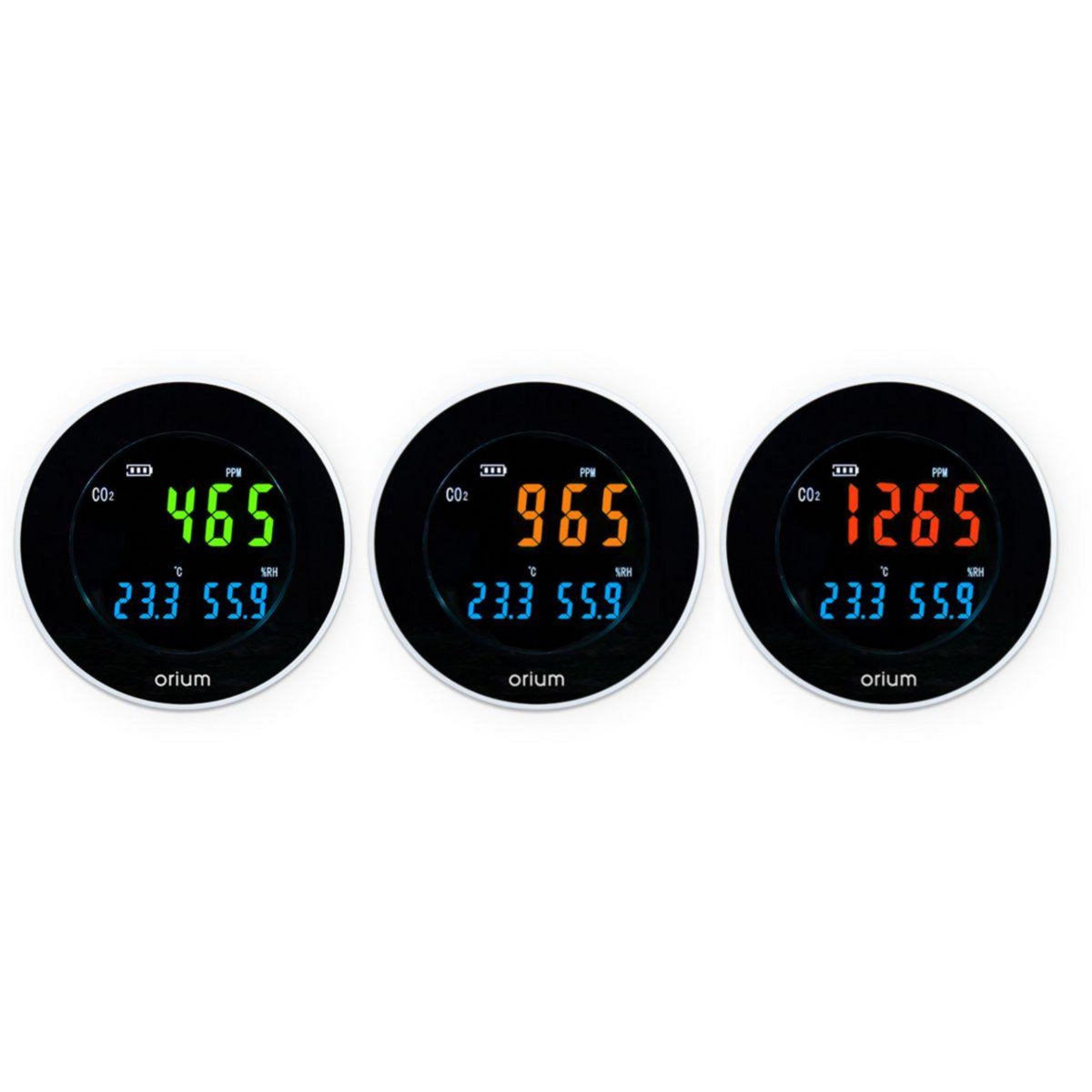Orium Capteur qualité de l'air Mesureur de CO2 Quaelis 16