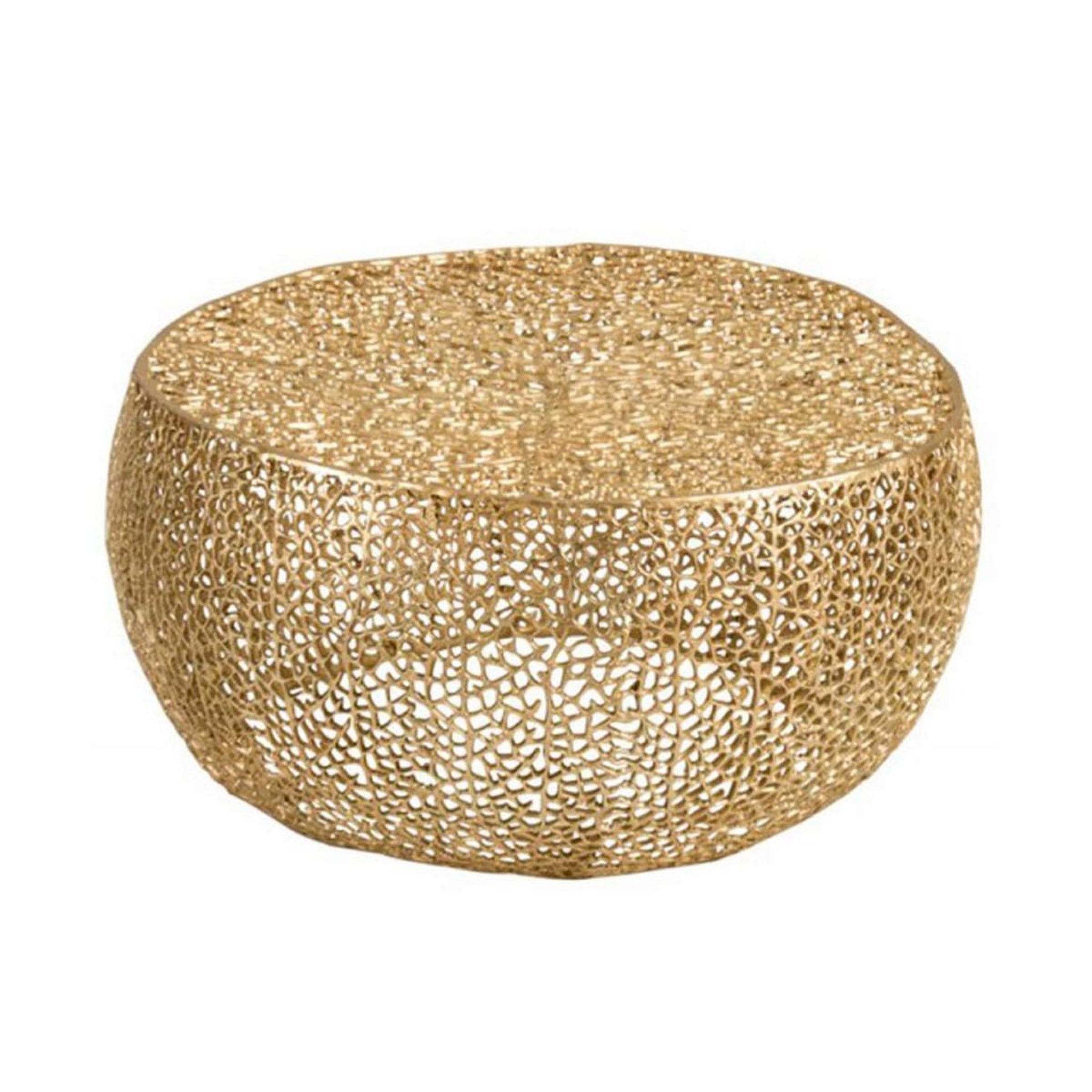 J-LINE Table d'appoint design  corail  81cm or