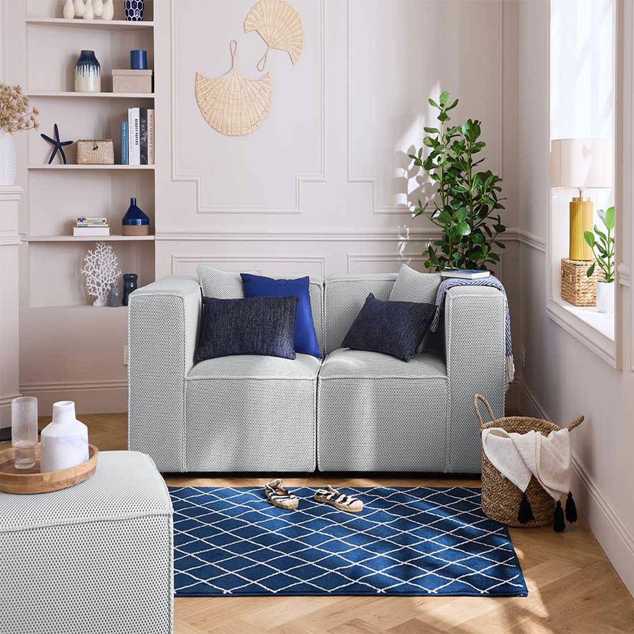 Voir la diapositive 2 : LISA DESIGN Arty - canapé modulable 2 places - en tissu mailles 3d