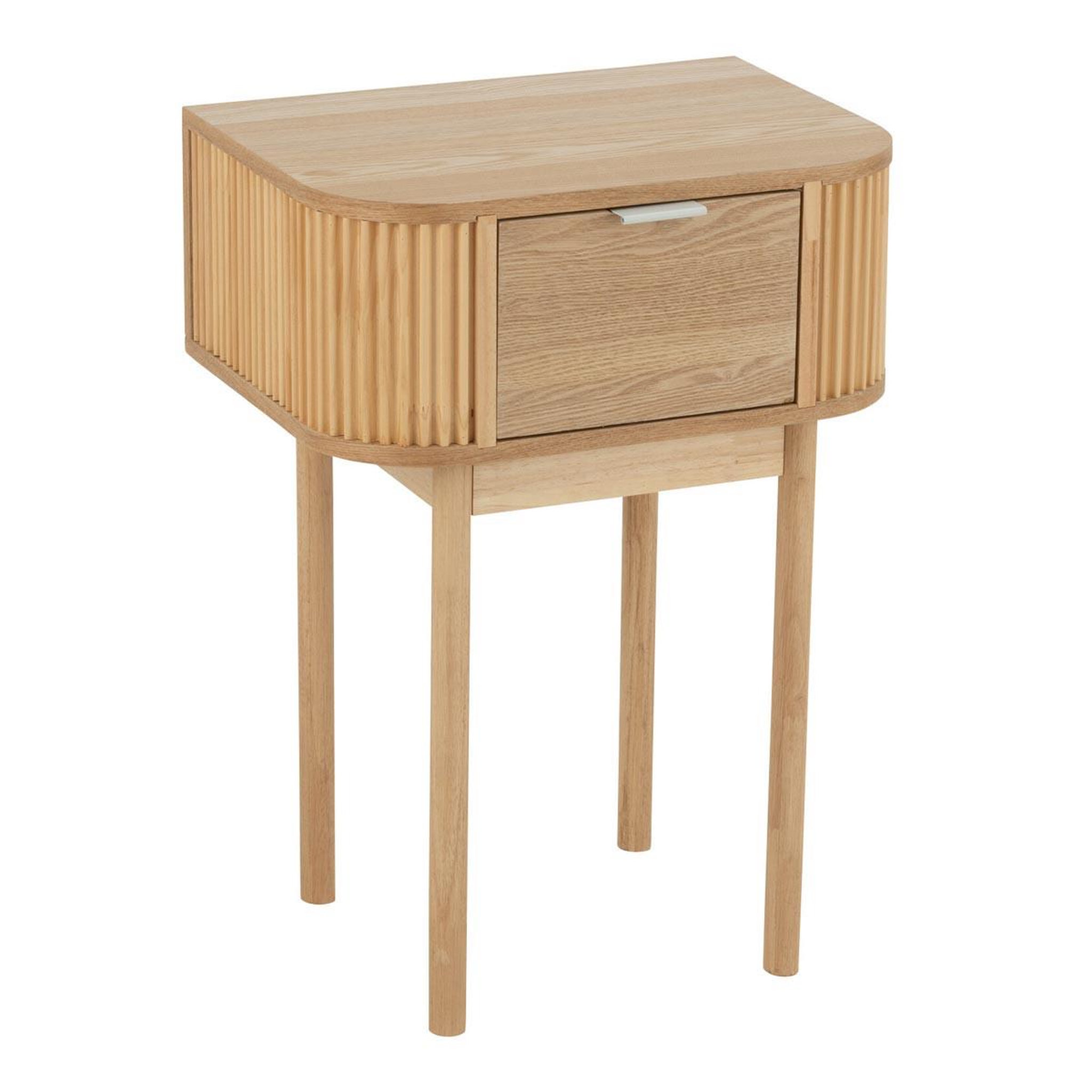 J-LINE Table de chevet en bois  alta  67cm naturel
