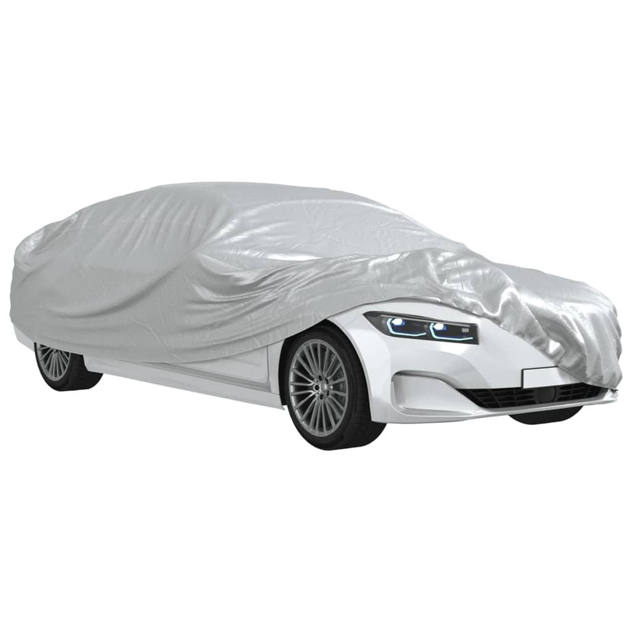 Voir la diapositive 4 : VIDAXL Housse de voiture berline et sangles a boucle complete XXL PEVA