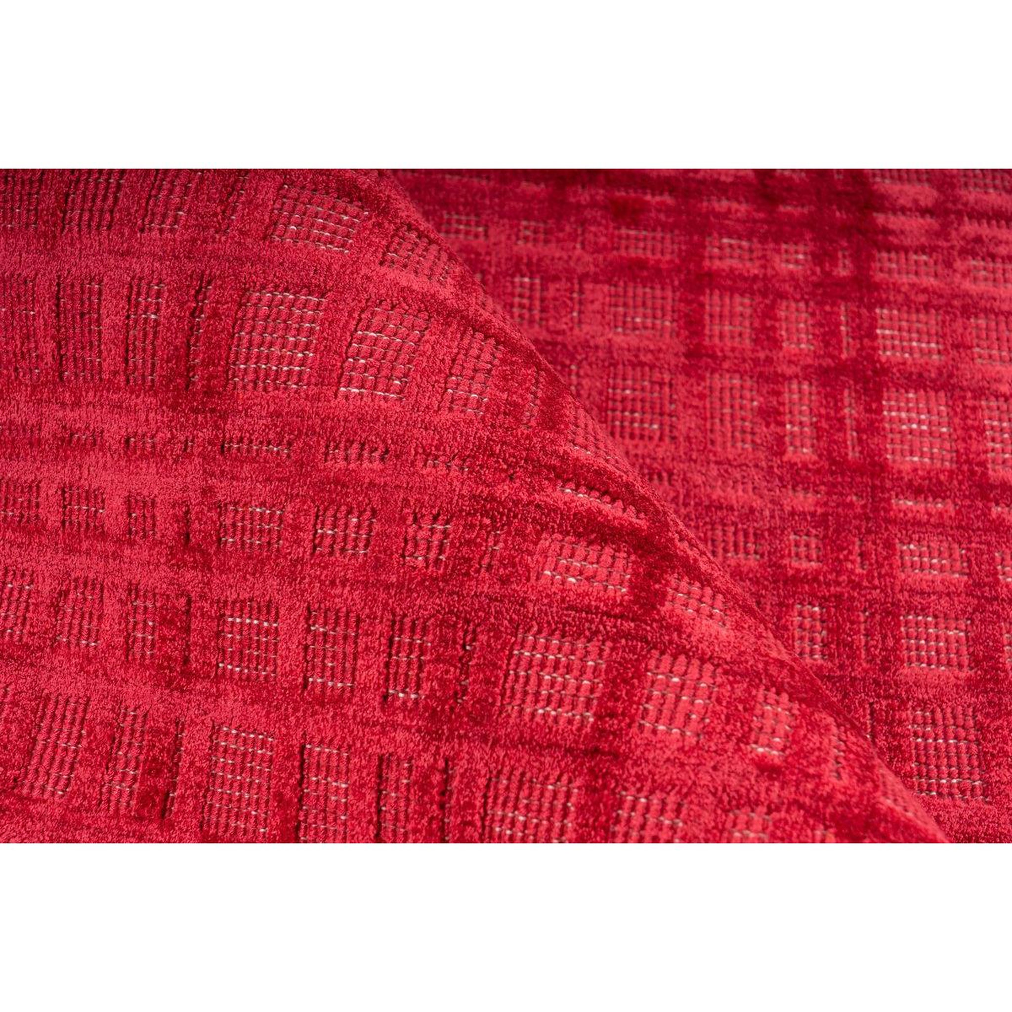 Voir la diapositive 2 : Paris Prix Tapis tissé à la main  karma  rouge cerise
