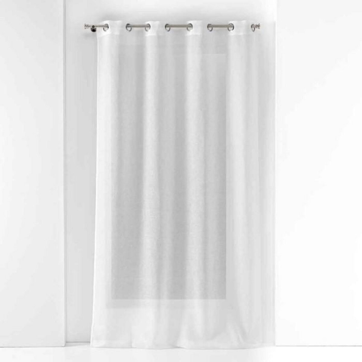 Paris Prix Rideau Voilage à Œillets  Malina  140x240cm Blanc