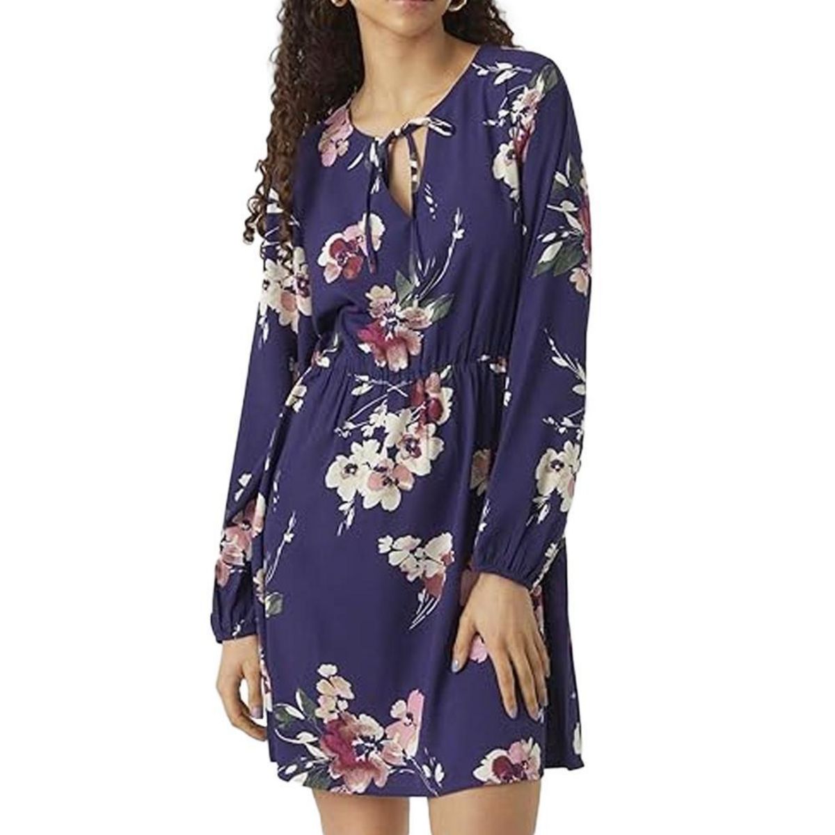 Vero Moda Robe Violette à  otifs Femme Vero  oda Hilah