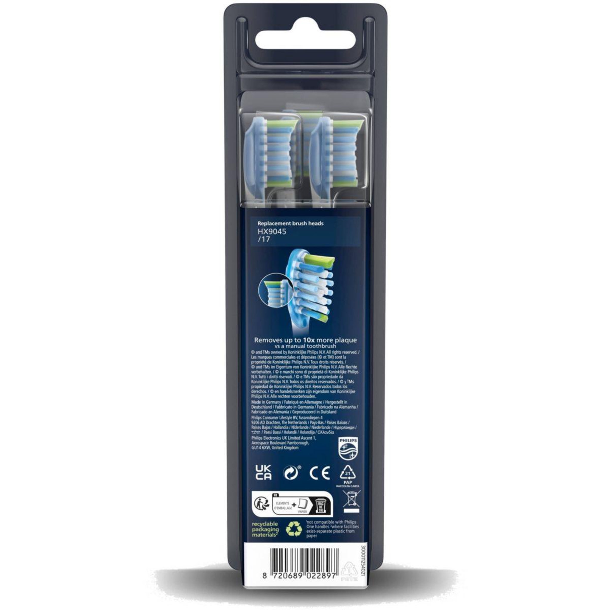 Voir la diapositive 5 : Philips Brossette dentaire Sonicare HX9045/17