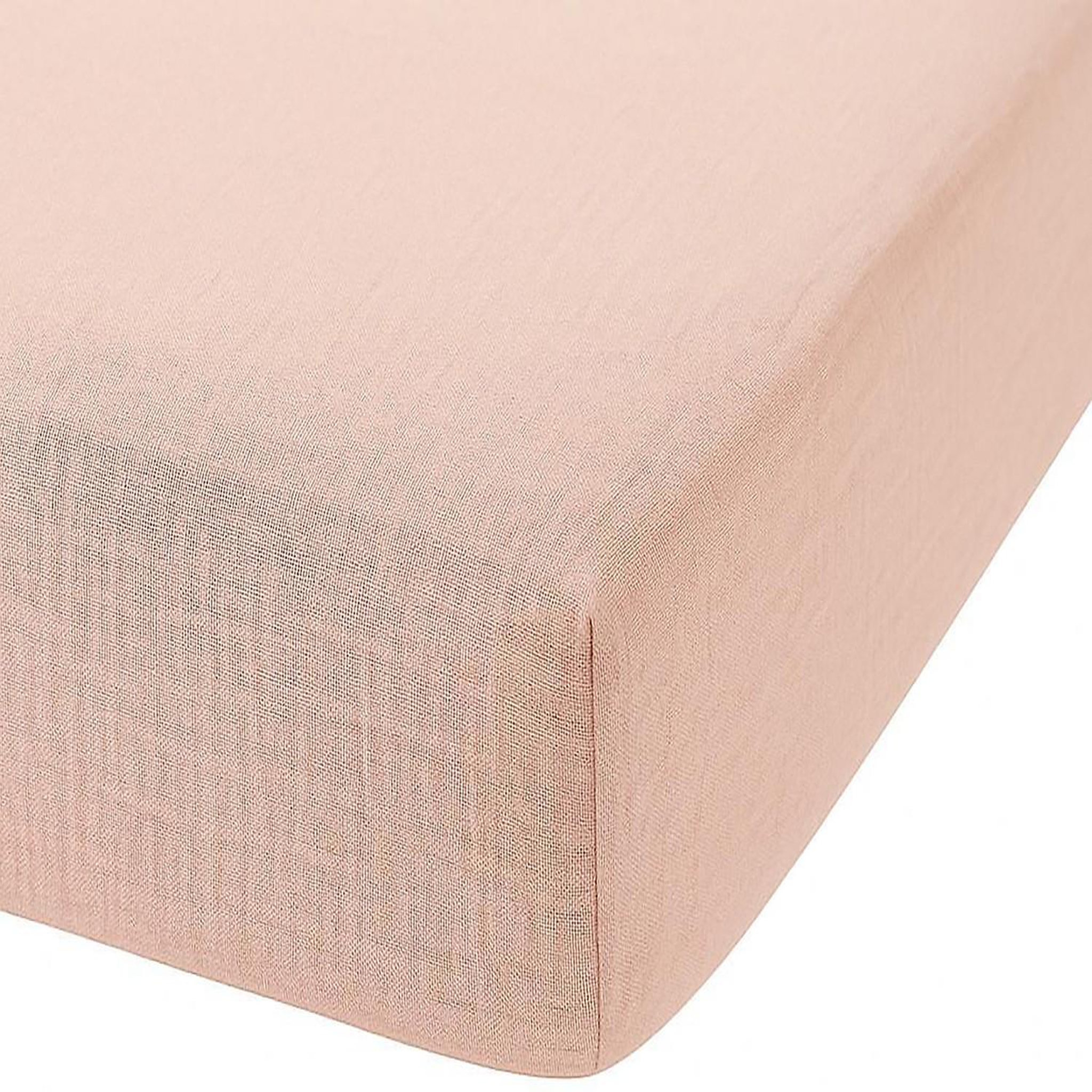 Voir la diapositive 1 : Home collection Drap housse 100% gaze de coton