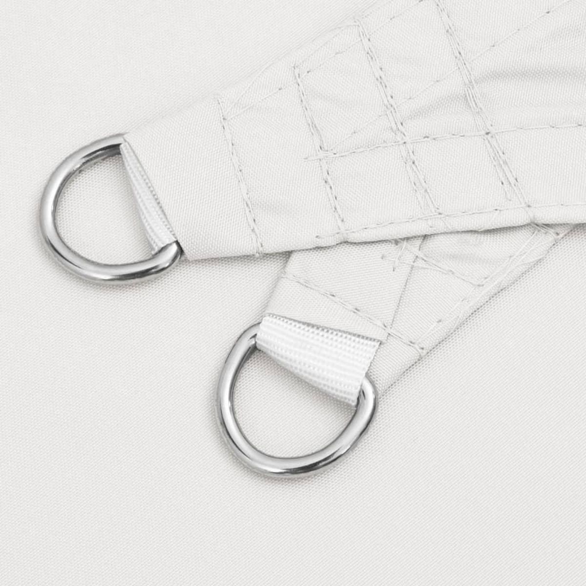 VIDAXL Voile de parasol tissu oxford triangulaire 4x5x5 m blanc