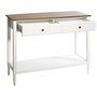 Voir la diapositive 3 : ATMOSPHERA Console design bois Solen - L. 110 x H. 85 cm - Blanc