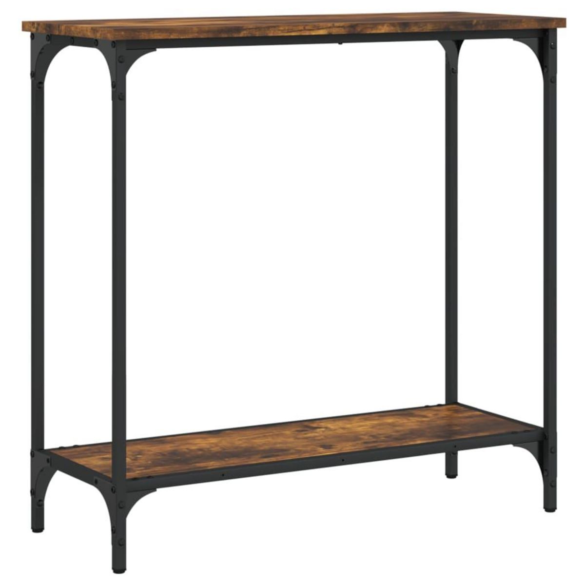 VIDAXL Table console chene fume 75x30,5x75 cm bois d'ingenierie