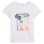 Voir la diapositive 3 : IN EXTENSO T-shirt manches courtes blanc imprimé california summer femme