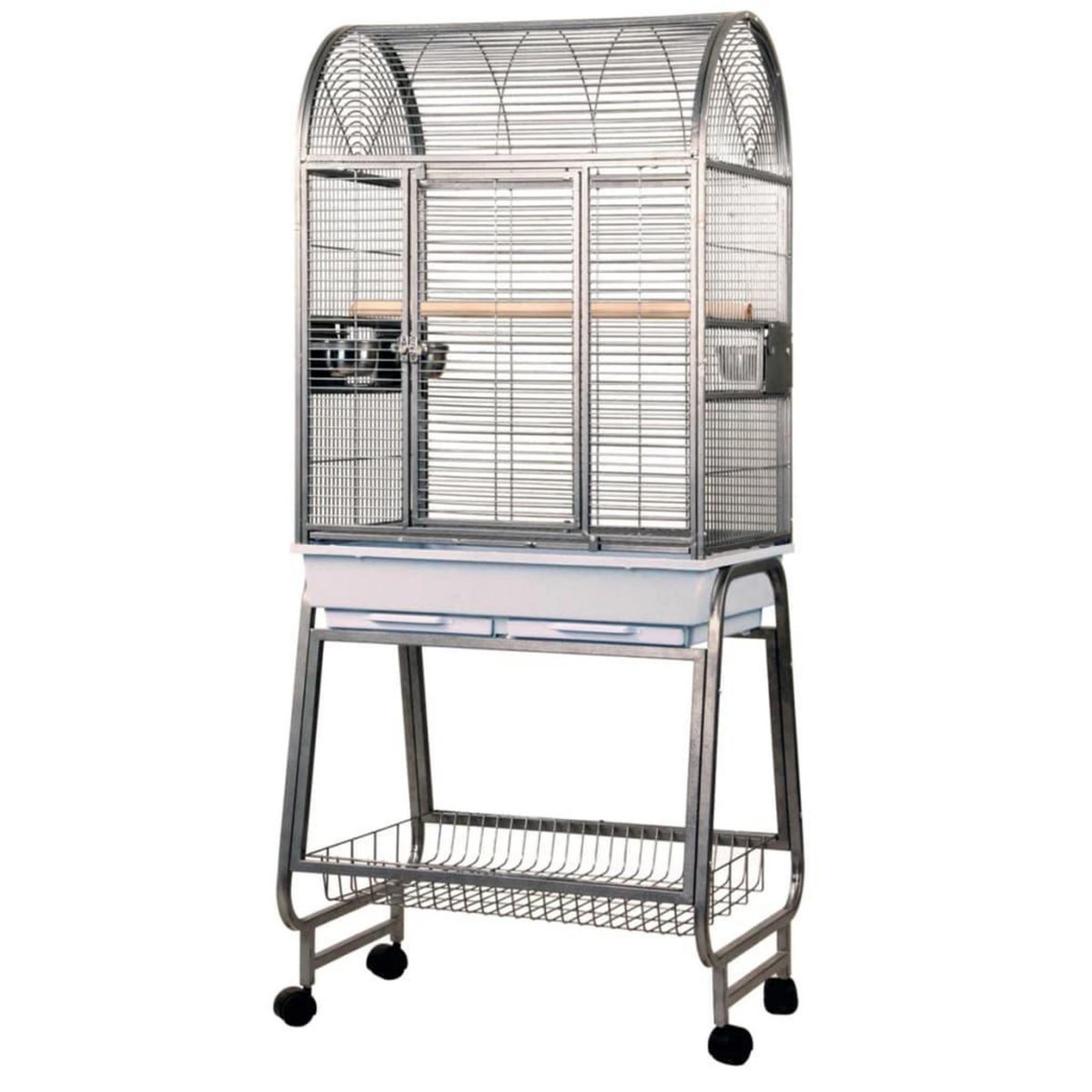 Strong Strong Cage pour perroquets Villa Nora Gris 67,7 x 51,5 x 154 cm
