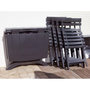 Voir la diapositive 2 : GRILL ME Chaise pliante Miami - GRILL ME - Anthracite - Résistante aux intempéries et facile a ranger