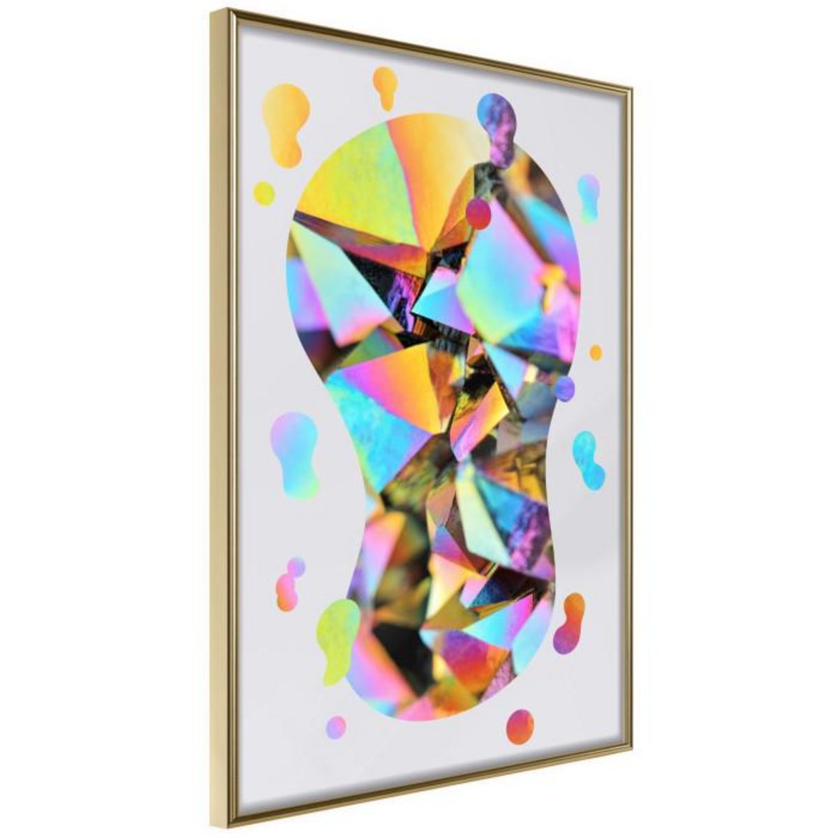Paris Prix Affiche Murale Encadrée  Abstract Light Bulb