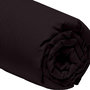 Voir la diapositive 3 : Home collection Drap housse , bonnet 30cm 100% percale de coton 80fils noir
