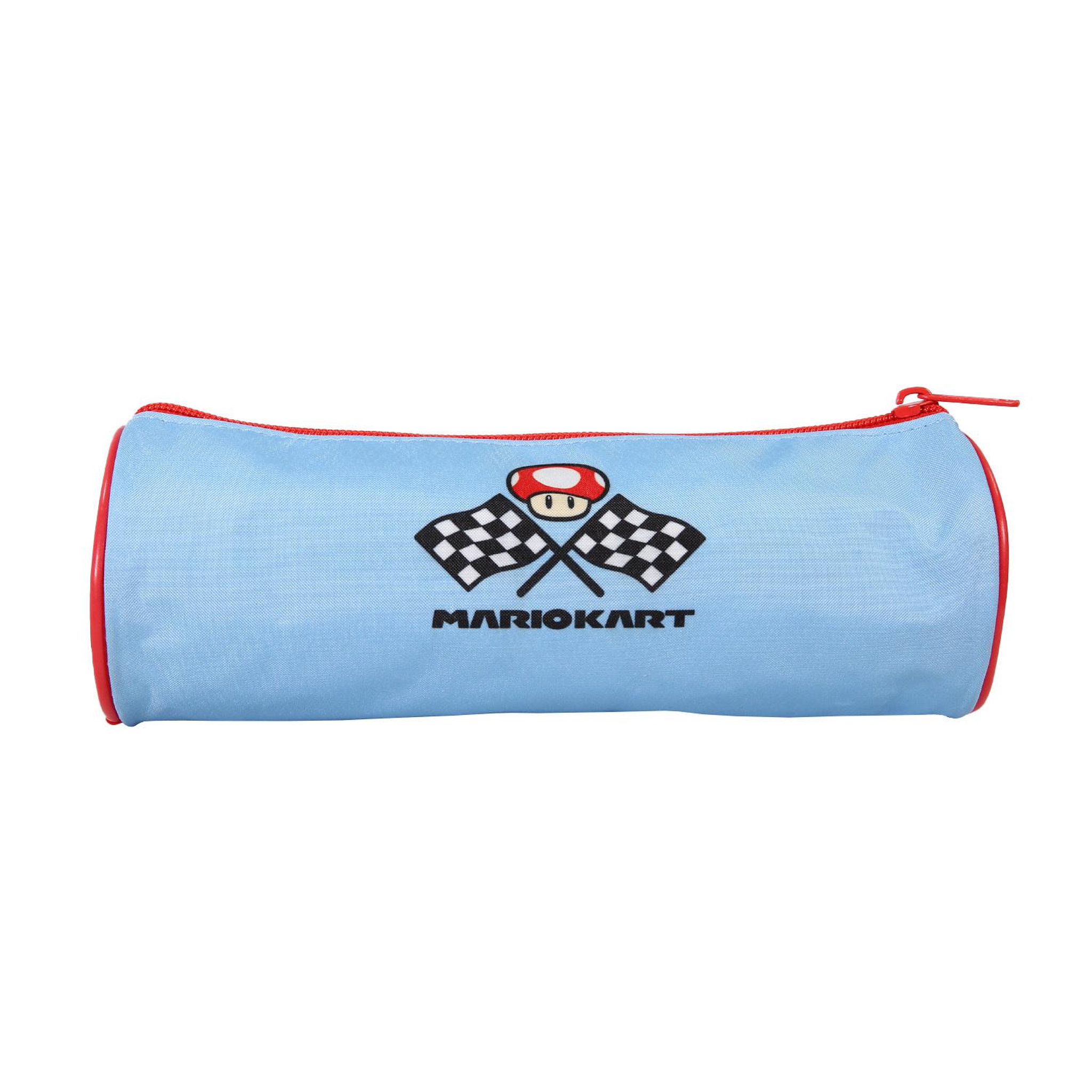 Voir la diapositive 4 : Bagtrotter Super Mario - Trousse scolaire ronde - Bleu - Garçon - 1 compartiment