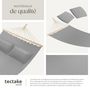 Voir la diapositive 4 : tectake Hamac avec barres d'expansion pour 2 personnes gris clair